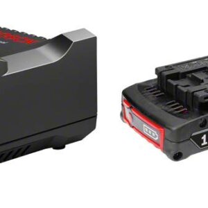Bosch 2 x GBA 18V 2.0Ah + GAL 18V-40 Professional Cordless Battery & Charger Starter Set, Coolpack, Lithium Ion, Charge Level Indicator (Bosch Professional 18V System)