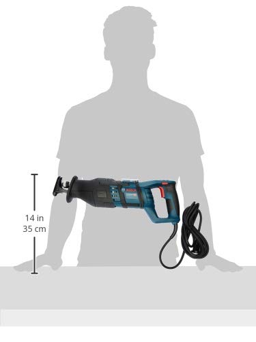 Bosch GSA 1300 PCE Heavy Duty Electric Reciprocating Saw, 1,300W, 2,900 spm, 28 mm, 4.1 kg, Pendulum Stroke, Low Vibration, Variable Speed + Bosch Saw Blade (1 x Metal, 1 x Wood), 1 Year Warranty - Image 2