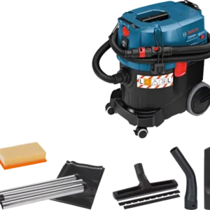 Bosch GAS 35 L SFC+ Heavy Duty Corded Electric Vacuum Cleaner, 1,200W, 35 l Vol, 254 mbar, Click & Clean System, 11.6 kg + 1 Year Warranty