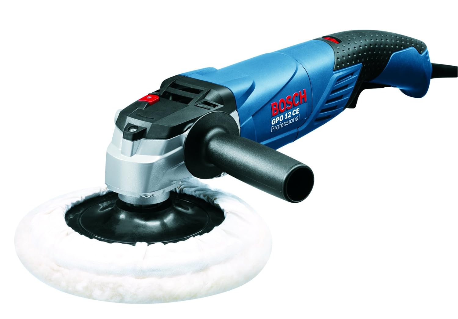 Bosch GPO 12 CE Heavy Duty Electric Polisher, 1,250W, M14, 180 mm Pad Dia, 3,000 rpm, Soft Grip, Constant Speed, 2.5 kg + 6 Bosch Accessories, 1 Year Warranty - Image 6