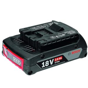 Bosch GBA 18V 2.0Ah Professional Battery Pack – Cordless Power Tools – COOLPACK Technology (Black)