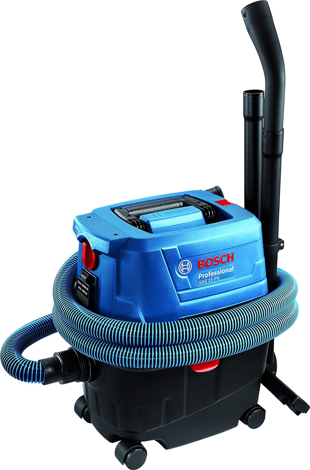 Bosch Gas 15 PS Heavy Duty Corded Electric Wet & Dry Vacuum Cleaner, 1,100W, 270 mbar, 10 Litre Tank, 6 kg + Nozzle & Accessories, 1 Year Warranty - Image 5