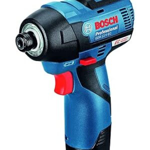 Bosch GDR 12V-EC Heavy Duty Cordless Impact Driver, Brushless Motor, Speed Selection, 110 Nm, (M4 – M12) + 2 x 2.0Ah battery, Quick charger GAL 1230, 1 Year Warranty
