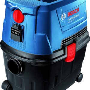 Bosch Gas 15 PS Heavy Duty Corded Electric Wet & Dry Vacuum Cleaner, 1,100W, 270 mbar, 10 Litre Tank, 6 kg + Nozzle & Accessories, 1 Year Warranty