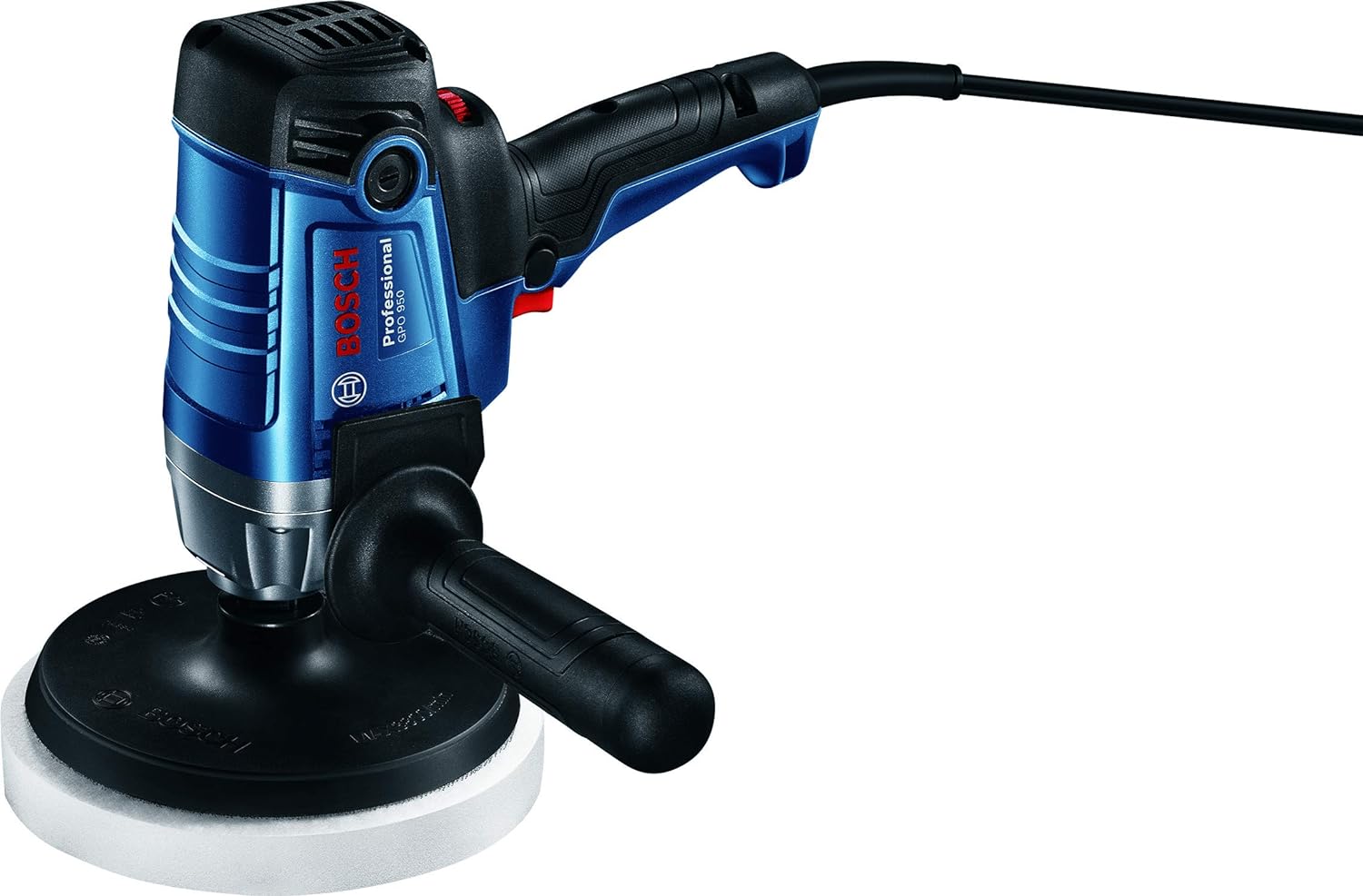 Bosch GPO 950 Heavy Duty Electric Polisher, 950 W, M14, 2,100 rpm, 180 mm Dia., Variable Speed, Constant Speed, Soft Start, 2.3 kg + 4 Bosch Accessories, 1 Year Warranty - Image 5