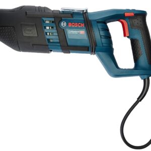 Bosch GSA 1300 PCE Heavy Duty Electric Reciprocating Saw, 1,300W, 2,900 spm, 28 mm, 4.1 kg, Pendulum Stroke, Low Vibration, Variable Speed + Bosch Saw Blade (1 x Metal, 1 x Wood), 1 Year Warranty