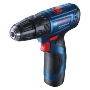 Bosch Professional GSB 120-LI Cordless Impact Drill Driver, 12V, 10 mm Chuck, 2 x GBA 12V 2.0Ah Battery, 1 x GAL 12V-20 Charger & 23 Pcs Accessories Set