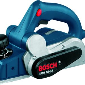 Bosch GHO 10-82 Heavy Duty Corded Electric Planer, HSS, 710W, 16,500 rpm, 1 mm Depth, 82 mm Width, Dust Extraction, Bosch Click & Clean System, 2.5 kg + Single-Ended Open Jaw Spanner, 1 Year Warranty