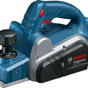 Bosch GHO 6500 Electric Planer, 650W, 2.6 mm Depth, 82 mm Width, 16,500 rpm, Optimized Air Flow, 2.8 kg + Hex Key, Parallel Guide, Sharpening Device & Setting Gauge For HSS Blade, 1 Year Warranty