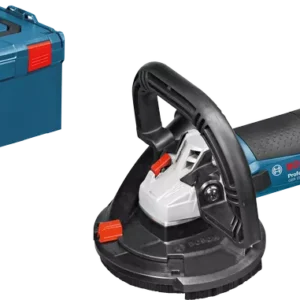 Bosch GBR 15 CAG Heavy Duty Concrete Grinder, 1,500W, 9,300 rpm, M14, 125 mm, Constant Speed, Bosch Click & Clean System, 2.6 kg, 4 Accessories & L-Boxx 238, 1 Year Warranty