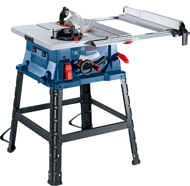 Bosch GTS 254 Corded Electric Table Saw, 1,800W, 254 mm Saw Blade Dia, 4,300 rpm, Metal Stand, Meter Gauge, Dust Extraction, 24.4 Kg + 1 Expert for Wood Circular Saw Blade, 1 Year Warranty