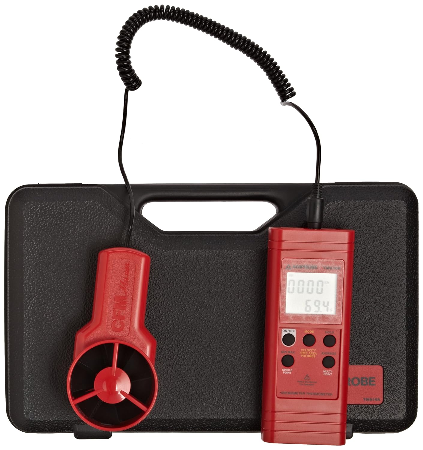 Amprobe TMA10A Anemometer Thermometer, Flexible Vane