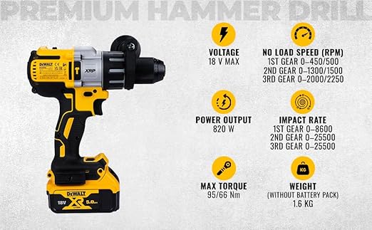 DCD996P2 Premium Hammer Drill Driver - Image 5