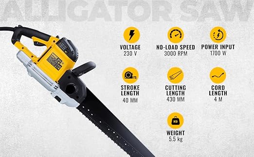 DWE397-QS 1700W, 430mm, Alligator Saw - Image 4