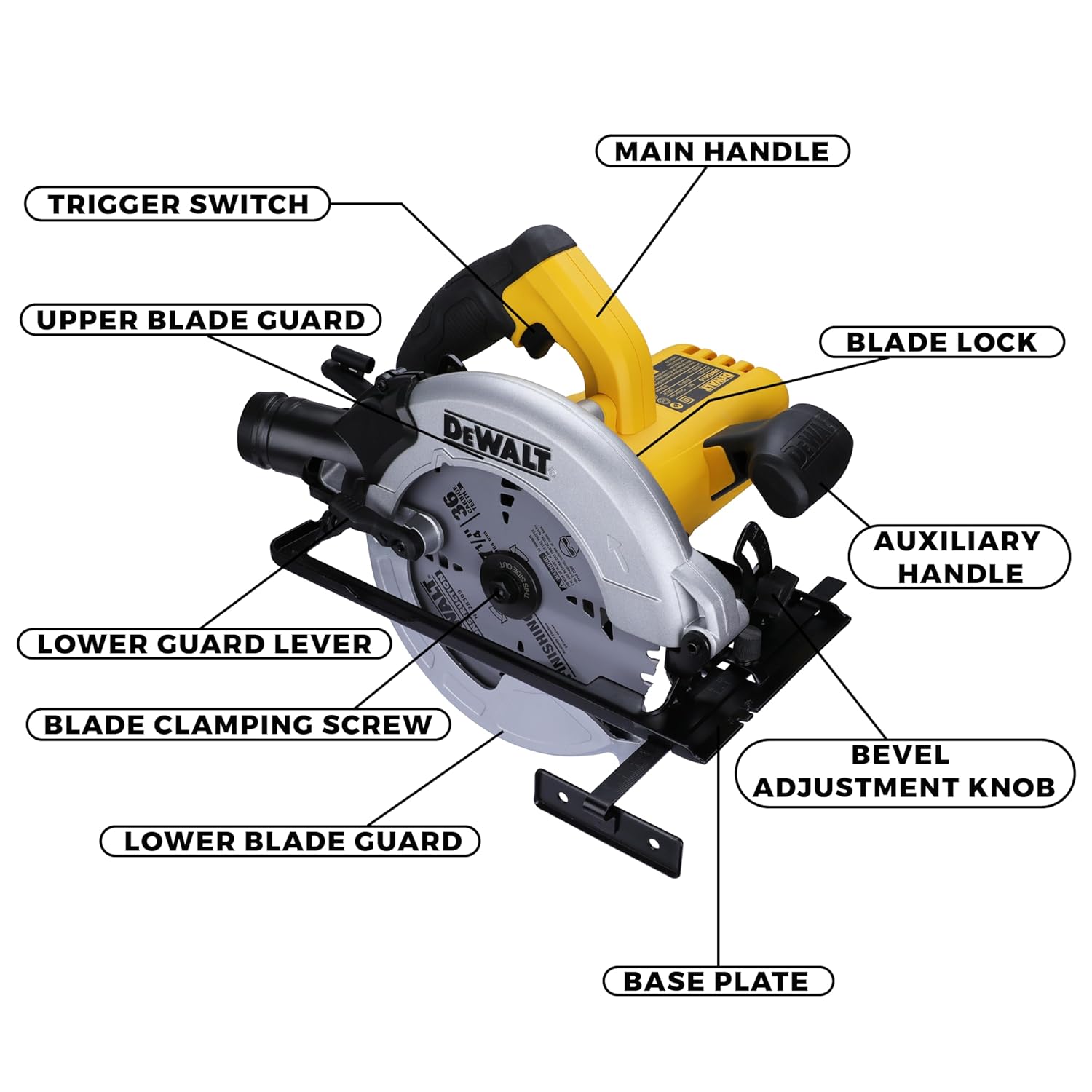 DWE5615-IN AC NEW 184MM CIRCULAR SAW - Image 4