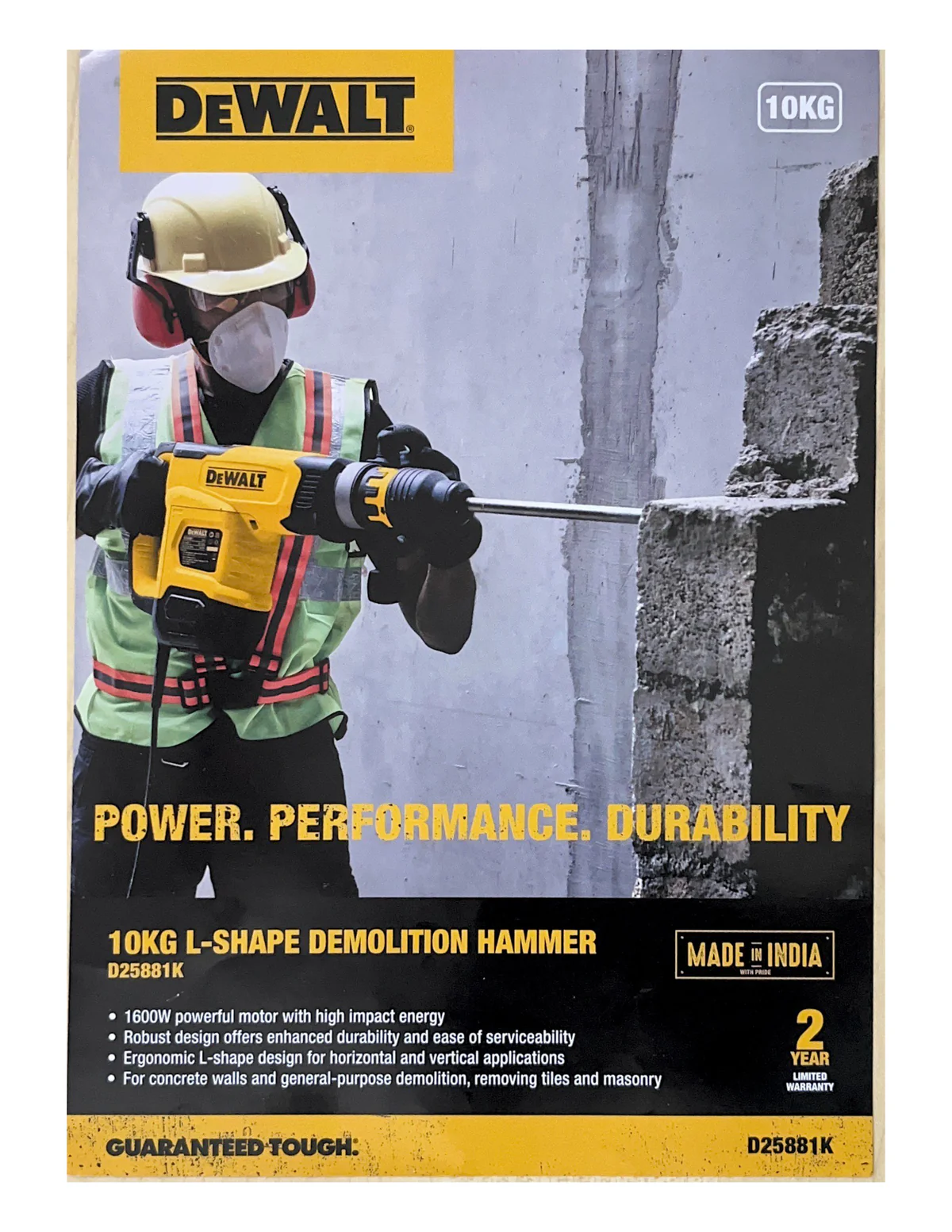 D25881K-IN 1600W, Demolition Hammer - Image 2