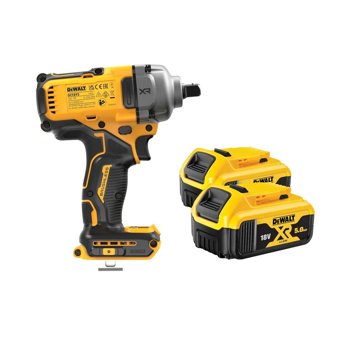 DCF892P2T-B1 20V, 1/2" Impact Wrench