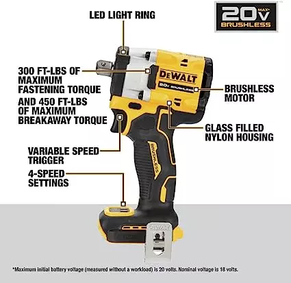DCF922N-B1 20V MAX 1/2" COMPACT IMPACT - Image 2