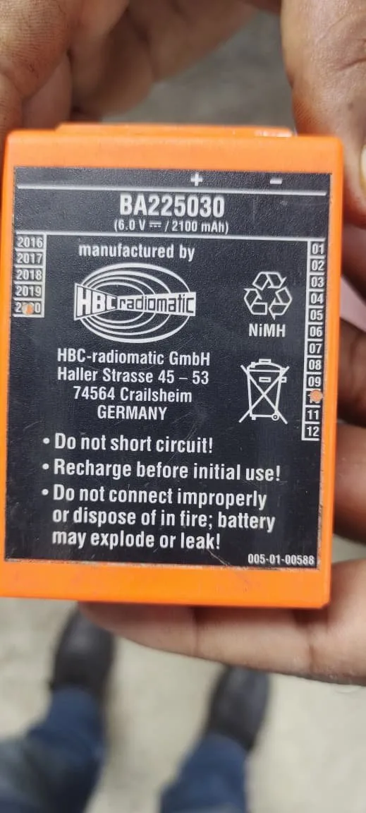 HBC Radiomatic BA225030 Battery Pack 6V 2100mAh NiMH – Original Germany Made